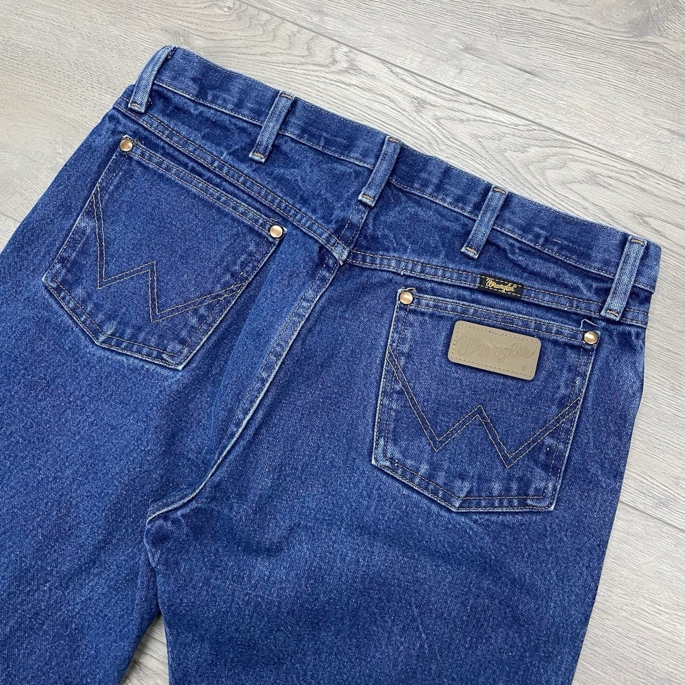 Wrangler Cowboy Cut Blue Denim Jeans Sz 34x30 13MWZ Dark Wash